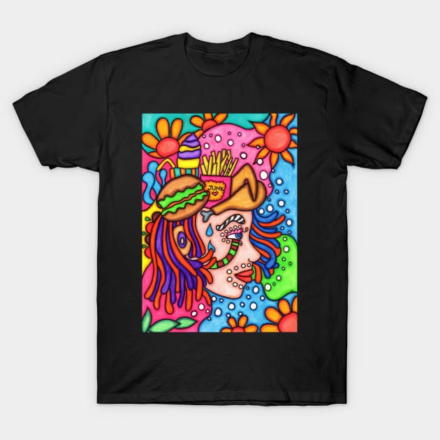 Funky Face T-Shirt by coloringiship